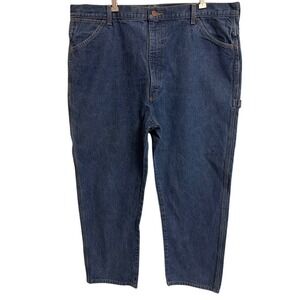 Big Ben by Wrangler Mens Carpenter Jeans 42x29 Dark Blue Denim Work Pants